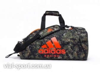 Сумка combat camo Adidas ADIACC053B. колір камуфляж, Помаранчевий логотип adidas Boxing